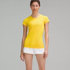Lululemon Swiftly Tech Short-Sleeve Shirt Hip Length Maize Yellow Size 6